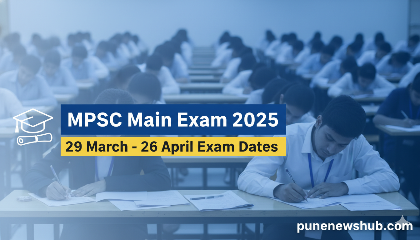 MPSC State Services Main Exam 2025 schedule announcement for Maharashtra candidates